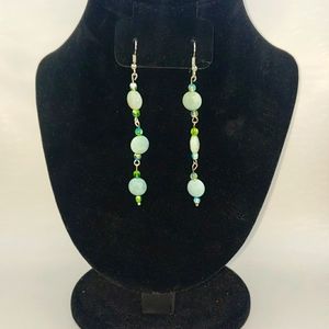 Handmade Amazonian dangle earrings. Approximately 2.5 inches in length.